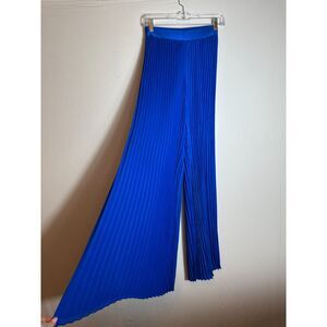 Express Wide Leg Super High Rise Royal Blue Flowy Pants Size 0